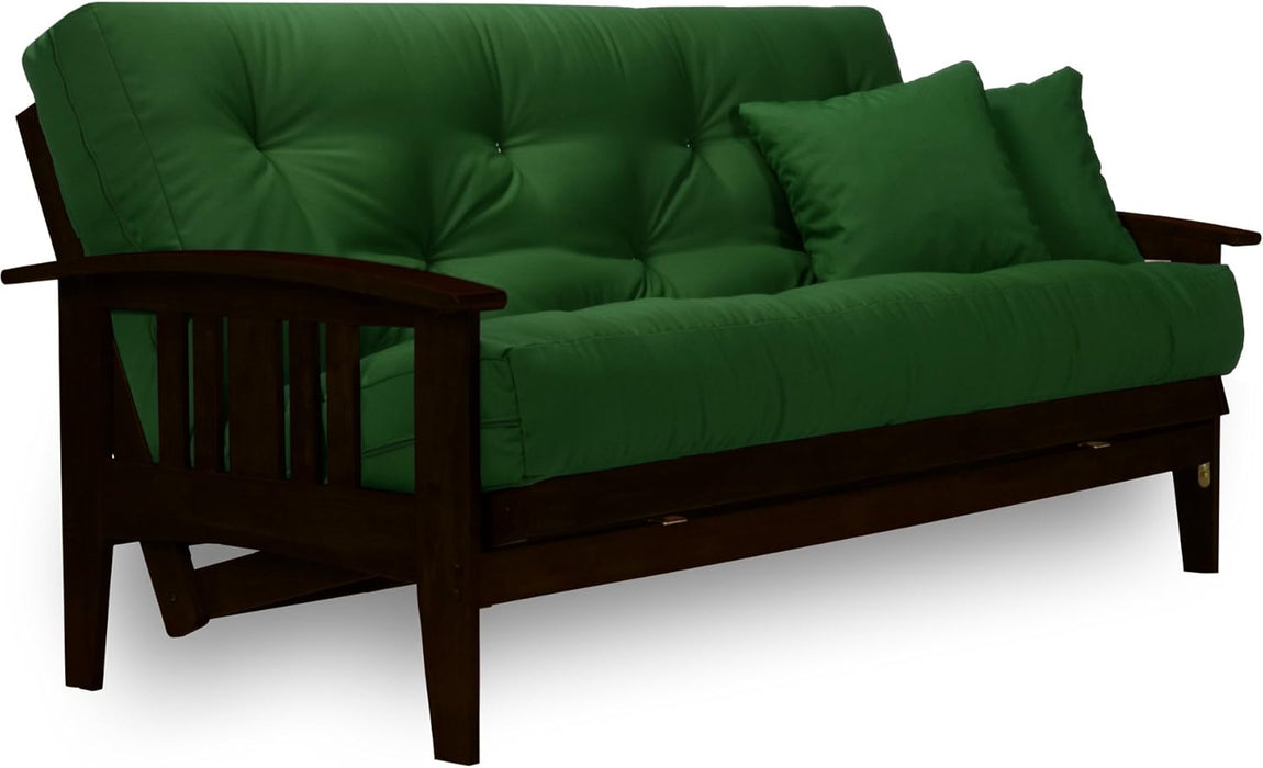 Queen Size Futon Set - Espresso Finish