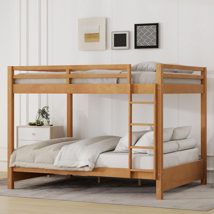 Queen Over Queen SolidWoodConstruction Bunk Bed Ladder