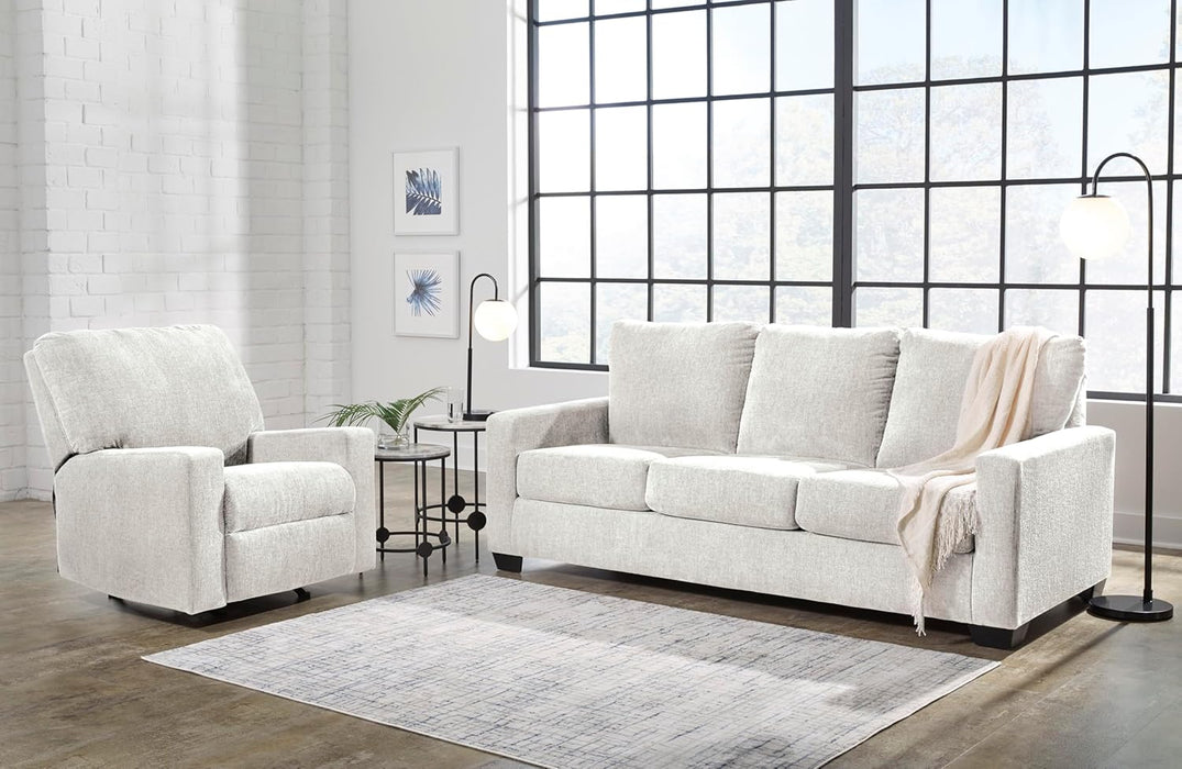 White Queen Upholstered Sleeper Sofa With GelMemoryFoam