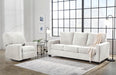 White Queen Upholstered Sleeper Sofa With GelMemoryFoam