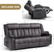 Loveseat Recliner Sofa,Fabric Home Theater Seating Seats,Rv Manual Reclining Chair with Bluetooth Speakers,Living Room Furniture Set
