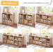 EightCube Organizer Bookcase Stackable Open Shelf Oak