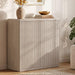Buffet Cabinet with Storage Sideboard Cabinet with Doors & Shelves | Accent Sideboard Modern Credenza Fluted Storage Cabinet Mid Century Media Console for Living Room Kitchen Dining Hallway
