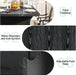 Black Dining Table for 4-6, 63-Inch Rectangular Modern Kitchen Table, Farmhouse Large Kitchen & Dining Room Furniture