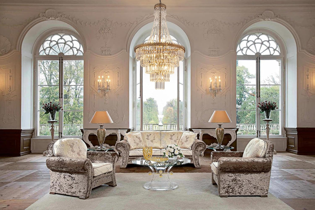 French Empire Crystal Chandelier 11 Lights 24By42Inches