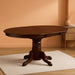 KET-ESP-TP Kenley Dining Room Table - an Oval Solid Wood Table Top with Butterfly Leaf & Pedestal Base, 42X60 Inch, Espresso