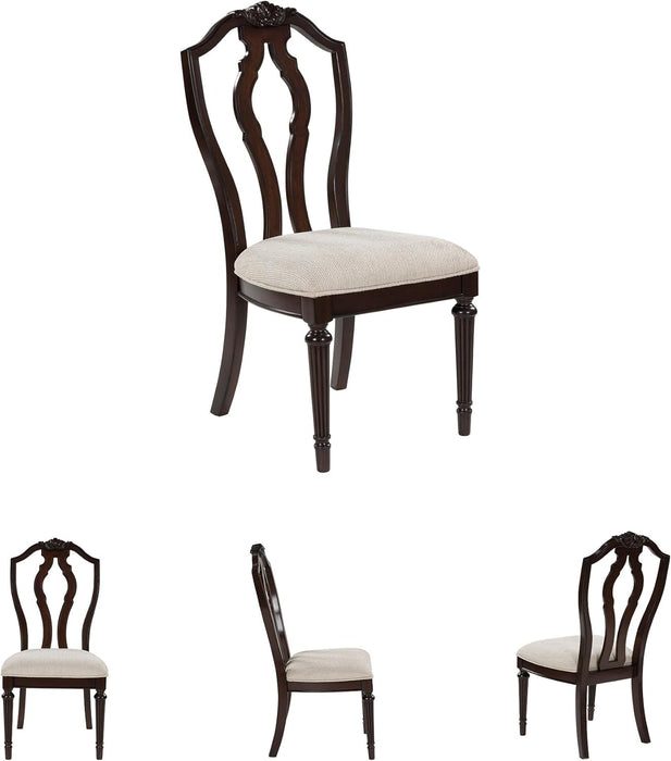 Lavinton Traditional Upholstered Dining Chairs - Tan (Set of 2)