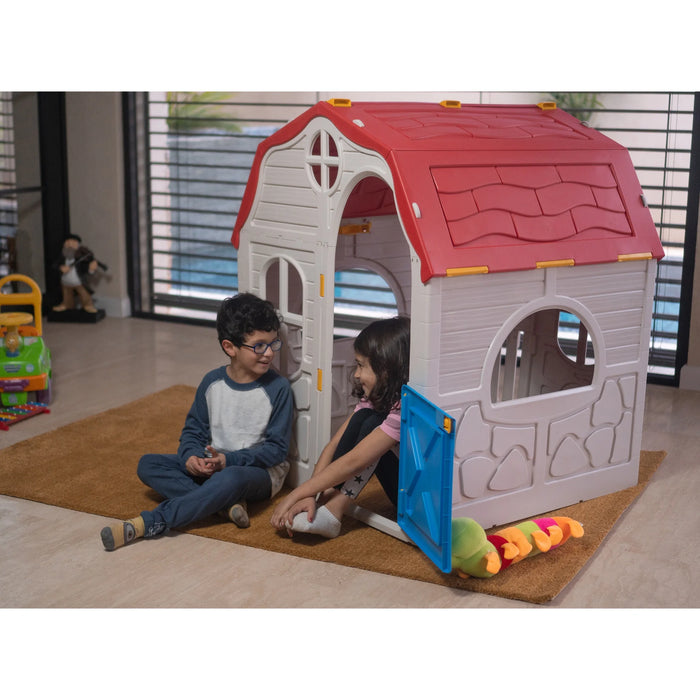 Classic Foldable Plastic Toddler Outdoor Playhouse