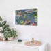Water Lilies Canvas Wall Art: Claude Monet Famous Painting Print Flower Lake Picture Reproduction Giclee Artwork for Bedroom Living Room Home