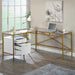 Harper Heights L-Desk, White Finish