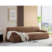 40.94 In. Fabric Sectional Sofa In. Camel