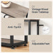 29.5" Console Table, 5-Tier Sofa Table, behind Couch Table with Storage Shelves for Hallway, Living Rooms, Entryway, Greige and Black BG69XG01