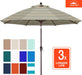 OLEFIN® 5-Year No Fading 9FT Outdoor Patio Umbrella(Brown Stripe)