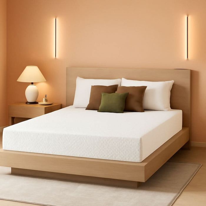 Twin Size Mattress, 10 Inch Gel Memory Foam Mattress in a Box, Fiberglass Free, Breathable for Cooler Sleep Supportive & Pressure Relief, Certipur-Us Certified, White