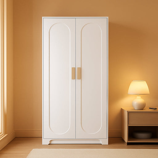 Premium White Metal PantryCabinet SeventyOneInch Tall