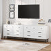 White 7 Drawer Dresser With AntiTip ConstructionQuality
