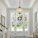 Antique Crystal Globe Chandelier 11.8 Bronze Finish
