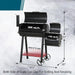 Outdoor Charcoal Grill Smoker Charcoal Barbecue Grill with Large Cooking Area