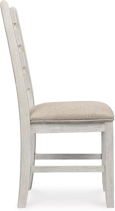 Skempton Modern Farmhouse Dining Room Chair, 2 Count, Whitewash