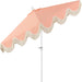 UMB1001 Collins 9 Ft. Classic Cottage Tassel Market Patio Umbrella with Auto-Tilt, Crank, Wind Vent and UV Protection