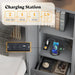Spacious Murphy Bed With Generous Nightstands Grey