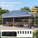 10X20 Pop up Gazebo Canopy Tent, One Person Set up Portable Instant Folding Shelter, Outdoor Canopy Tent with Extra Shade for Backyard, Patio, Party