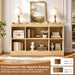 Scalloped 6 Cube Storage Organizer, 3-Tier Short Cube Bookshelf 46"