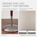 Hudson Floor Lamp - Adjustable Brightness, Perfect Lighting for Bedroom, Living Room and Corner Decor, Maple Eucalyptus Wood & Satin Steel Accents, Soft/White Lampshade