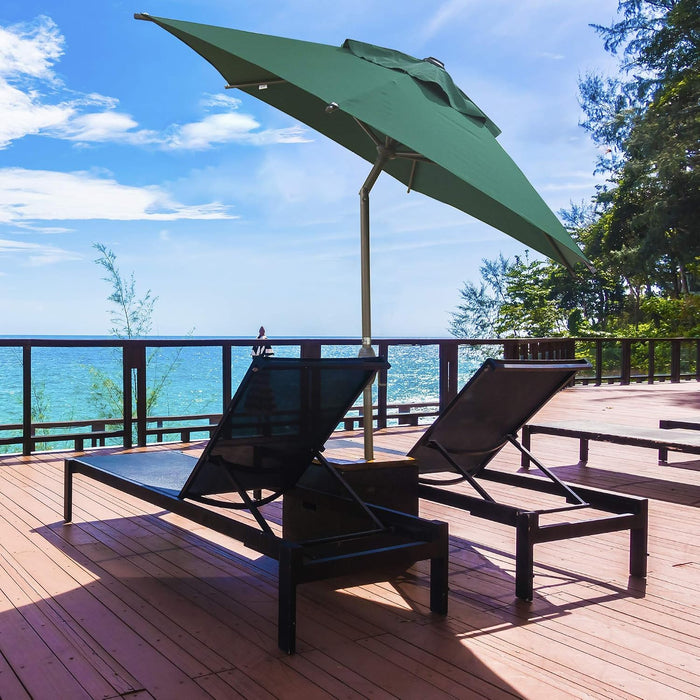 Patio Umbrella Outdoor Umbrella Patio Market Table Umbrella with Push Button Tilt and Crank for Garden, Lawn, Deck, Backyard & Pool