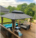 10' X 13' Hardtop Gazebo Galvanized Steel Outdoor Patio Gazebo Canopy Double Roof Pergolas Aluminum Frame with Netting and Curtains for Garden, Patio, Lawns, Parties
