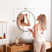 20In round Bathroom Mirrors for Wall, Bathroom Mirrors for over Sink, Wall Decor for Bathroom, Entryway, Bedroom, Vanity, Classical Black