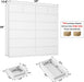 59" W 59" H White Bedroom Dresser, 14 Drawer Large Tall Chest of Drawers