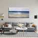 Ocean Wall Art Blue and Gold Modern Minimalist Wall Decor Sea Wave and Beaches Canvas Painting for Living Room Bedroom Dinning Room Home Office Home Decor 24X48 Inch