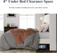 Queen Size Velvet Bed Frame/Vertical Channel Tufted Wingback Headboard/Upholstered Platform Bed/Strong Wooden Slats/No Box Spring Needed/Easy Assembly/White