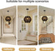 Black Boho Rattan Chandelier With Handwoven Shades