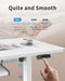 Standing Desk with Keyboard Tray, 48 X 24 Inch Adjustable Height Sit Stand Desk with Memory Presets for Home Office, Ergonomic Computer Workstation, White