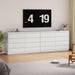 White Solidwood Eight Drawer Dresser Deepstorage Organizer