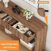 Console Sofa Table for Entryway, Wood Foyer Tables for Living Room, Farmhouse Couch Table Behinde Sofa with 2 Drawers for Hallway Storage (47.2 Inch, Walnut)