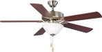 Airpro Collection 52'' Five-Blade Ceiling Fan with White Etched Light Kit