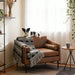 Oversized Bronzing Upholstery Club Chair Metal Legs