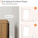 Glass Buffet Cabinet, 70.8" Modern Coffee Bar Sideboard, Oak Brown | Adjustable Shelf, Cable Management, Anti-Tip, Tempered Glass Doors, Wood Legs, Modular Storage for Dining Room Living Room