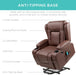 Power Lift Recliner Massage Chair with USB, Heat, and Cupholders