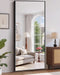78"X35" Floor Mirror Full Length - Standing Mirror with Aluminum Alloy Frame, Large Body Mirror for Bedroom, Living Room, Wall Mounted or Leaning