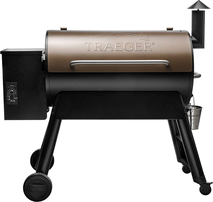 Grills Pro 34 Electric Wood Pellet Grill and Smoker, Bronze, 884 Square Inches Cook Area, 450 Degree Max Temperature, Meat Probe, 6 in 1 BBQ Grill