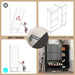 Black Freestanding Shoe Cabinet Featuring 3 Drawers