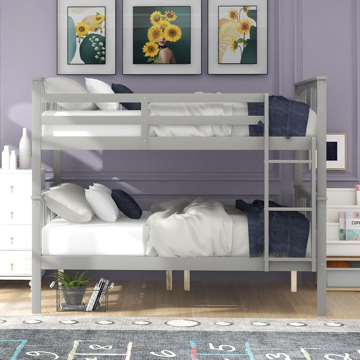 CharcoalGrey Full Over Full Bunk Bed Interchangeable