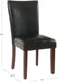 Parsons Dining Chair - Black Faux Leather (Set of 2)