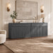 Buffet Cabinet with Storage - Storage Cabinet with Doors & Shelves | Accent Credenza Buffet Table with 2 Drawer Buffets & Sideboards for Living Room Dining Room Kitchen Entryway Office