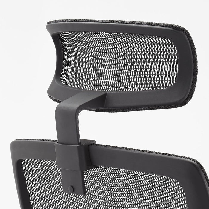 Ergonomic High-Back Desk Chair, Comfortable Flip-Up Armrests, Contoured Mesh Seat, Swivel, Black, 25.5"D X 26.25"W X 49.25"H