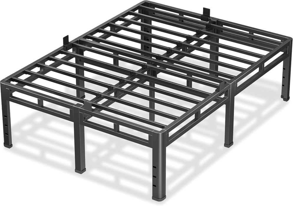 Full Size Metal Platform Bed Frame, 22 Inch Dual-Layer Heavy Duty Base